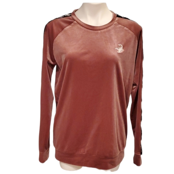 Hayley Elsaesser Red Blush Scorpion Velour Sweatshirt - Picture 1 of 9